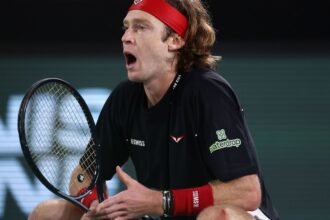 Rublev loses temper and match to Cerundolo at Paris Masters