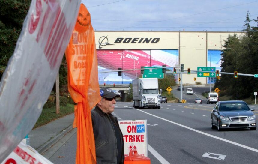 Boeing reports $6 billion quarterly loss ahead of vote by union workers who have crippled production