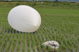 North Korean balloon dumps rubbish on South Korean presidential compound a second time