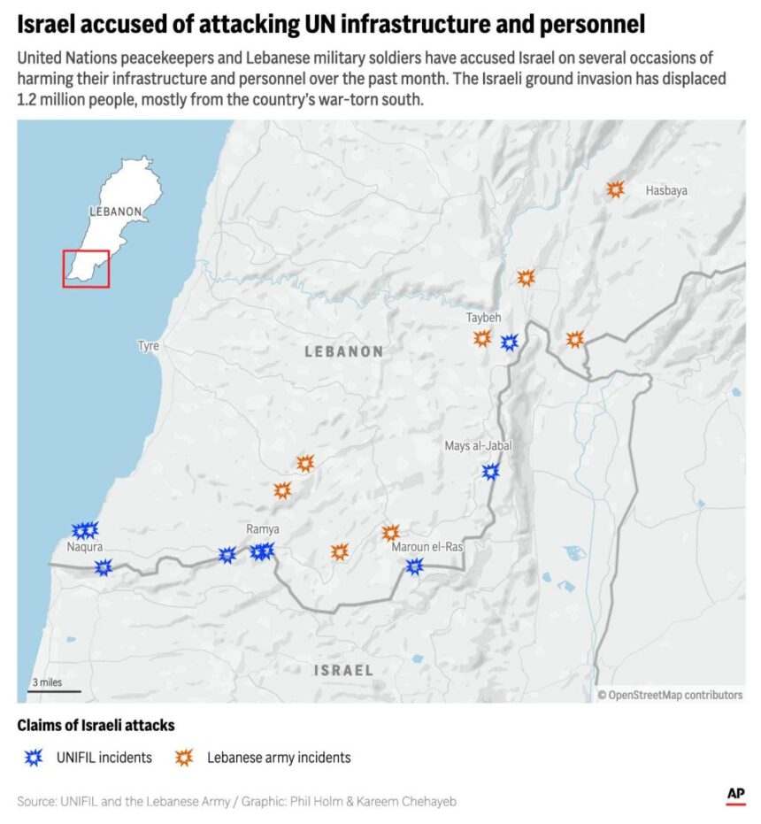 Rocket fire from Lebanon kills 5 in deadliest attack on northern Israel since invasion