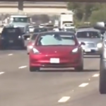 Tesla Motorway Shocker: Mad Scenes in US Sunshade Stunt