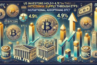 US Investors Hold 4.9% Of Bitcoin Supply Through ETFs: Institutional Adoption Driving BTC?