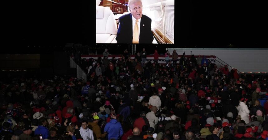 Trump leaves Michigan rallygoers waiting 3 hours in the cold while he tapes Joe Rogan podcast