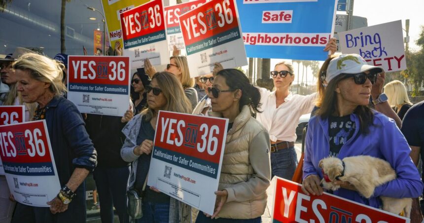 Yes on Proposition 36 campaign gives $1 million to the California Republican Party weeks ahead of election