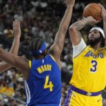 Lakers can't get shots to fall in preseason loss to Warriors