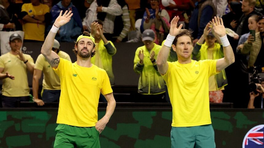 U.S. eliminated from Davis Cup after doubles loss to Australia