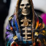 A leader of Mexican folk saint cult 'La Santa Muerte' is killed at an altar to the skeletal figure