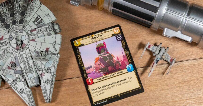 Boba Fett suspended from Star Wars: Unlimited, likely a first for the TCG