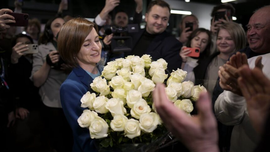 Pro-EU incumbent Maia Sandu re-elected to second term as president of Moldova