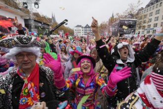 Thousands masquerade as Carnival season starts with festivals across Germany