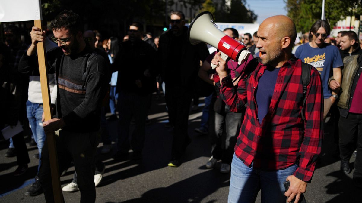 Thousands of workers strike in Greece over high cost of living and pensions