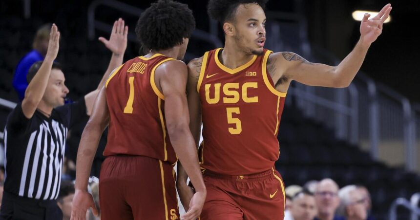 Desmond Claude scores 26 points in USC's win over Texas Arlington