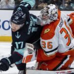 John Gibson makes 42 saves as Ducks end losing streak against Seattle