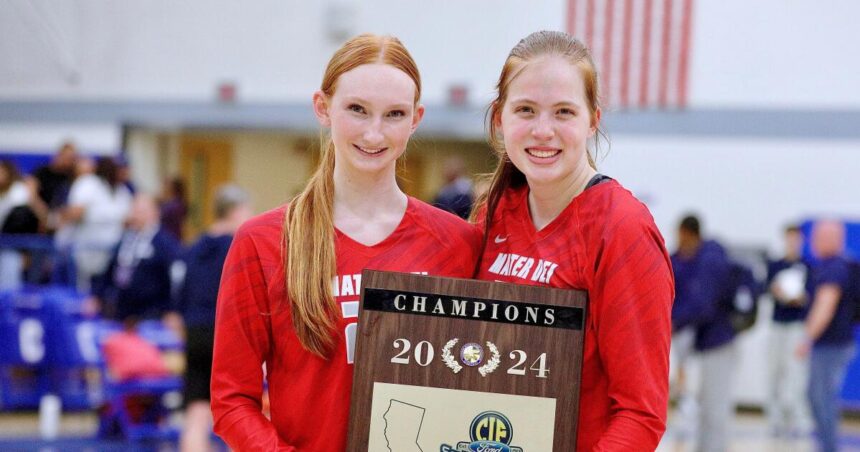 Mater Dei girls' volleyball sweeps Sierra Canyon to repeat as Division 1 champions