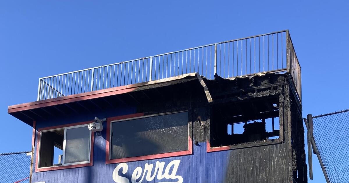 Gardena Serra press box damaged by early morning fire