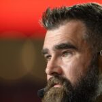 Jason Kelce regrets choosing to 'greet hate with hate' after fan's anti-gay slur about Travis dating Taylor Swift