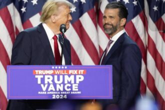 Donald Trump Jr. emerges as a political force of his own as he helps his father launch a second term