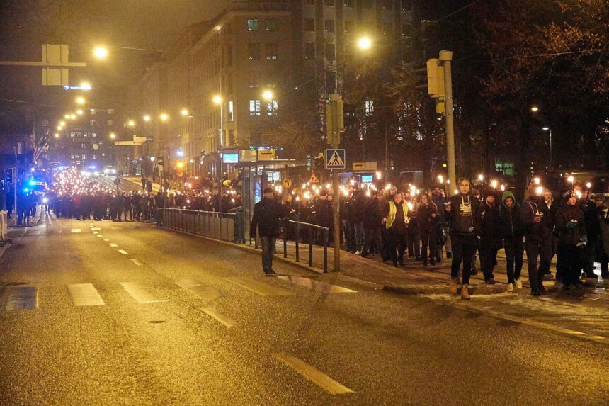 Helsinki’s streets erupt into violence on Independence Day