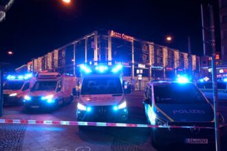 A car drives into a German Christmas market in what authorities suspect was an attack