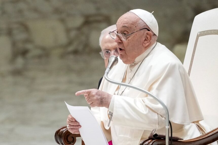 Pope has a cold and will skip outdoor Sunday prayer ahead of a busy week