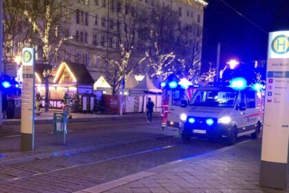 At least 2 dead and 68 hurt after a car drives into a German Christmas market in a suspected attack