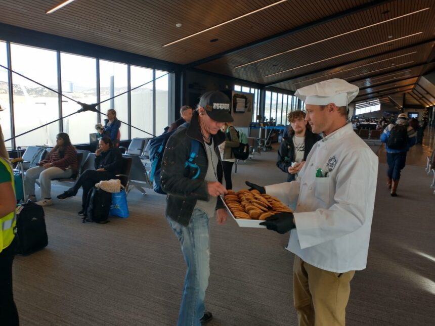 First Frontier Airlines flight from Denver arrives in Eagle County with cookies, swag and union pilots threatening to strike