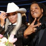 LOS ANGELES, CALIFORNIA - FEBRUARY 04: (L-R) Beyoncé and Jay-Z attend the 66th GRAMMY Awards at Crypto.com Arena on February 04, 2024 in Los Angeles, California. (Photo by Kevin Mazur/Getty Images for The Recording Academy)