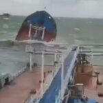 Two Russian oil tankers badly damaged in storm in Kerch strait