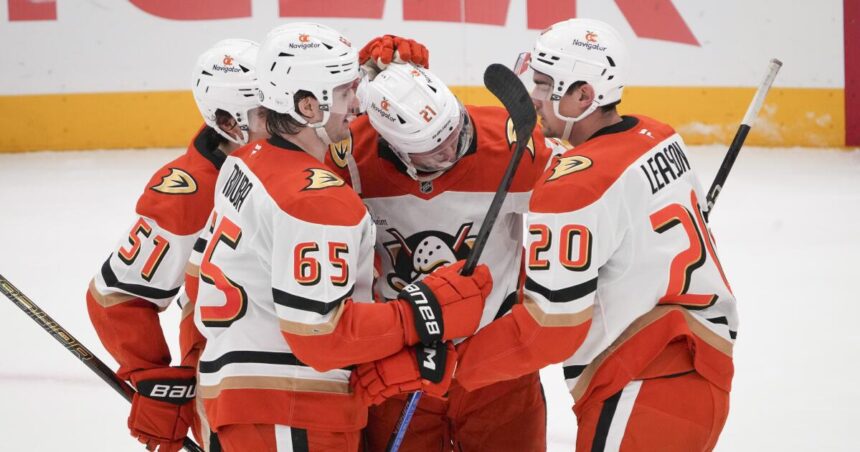 Ducks storm back from three-goal deficit before defeating Utah in a shootout