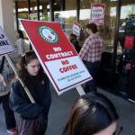 Starbucks baristas in L.A. and other cities go on strike over elusive contract